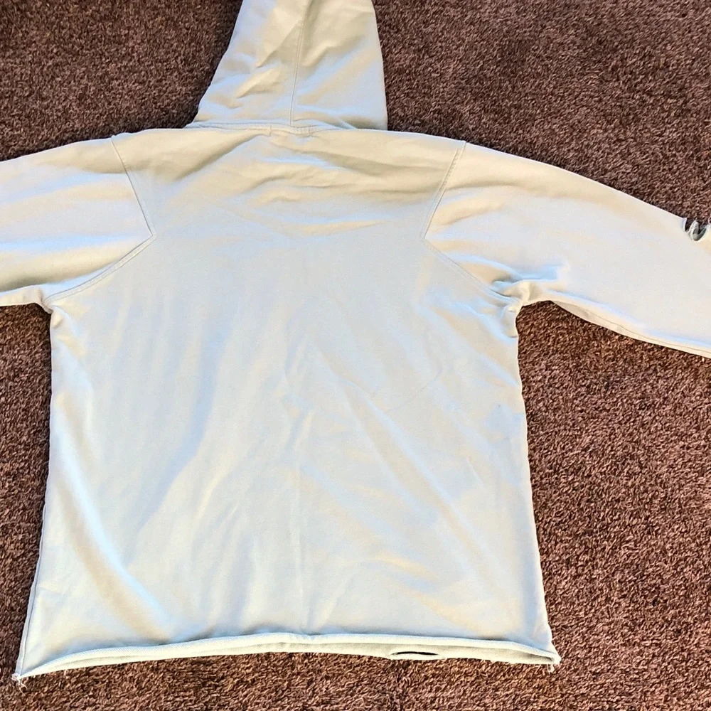 Men's Light Sage Green Hooded Sweatshirt
